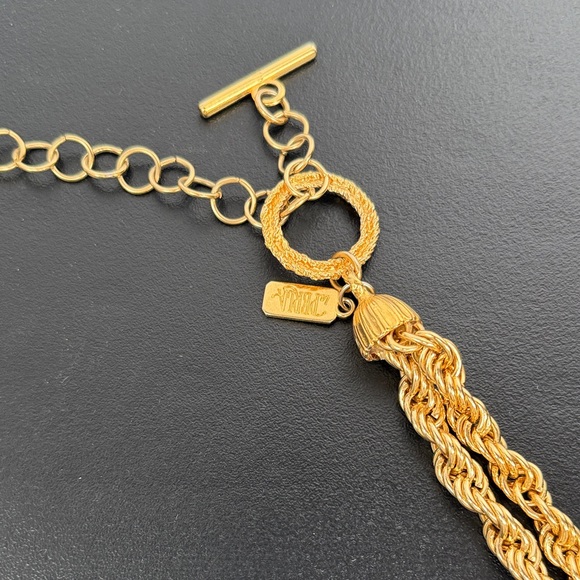 Vintage LA PERLA gold chain belt